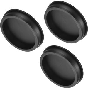 uxcell High Temp Silicone Plug Mount Dia 91.3mm/3.59 inch t Shaped Rubber Stopper Hole Plugs for Powder Coating Plating Waterproof Plugs Sealing Plugs Black Pack of 3(OD 97.5mm)