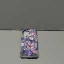 Goodon for Samsung Galaxy S25 Ultra Wallet Case with Card Holder,RFID-Blocking,Aesthetic Vintage Floral Shell,Trendy Unique Cool Retro Protective Phone Cover for Women Girls - Fancy Purple Lotus