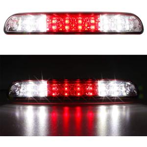 Red 3rd Third Brake Light for F250 F350 Super Duty 99-16, for Ranger 93-11, for Ford Explorer Sport Trac 01-05, for Mazda B series 94-09, High Mount Stop Light with Electroplating Housing