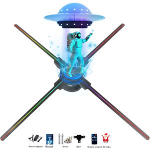 3D Hologram Fan-Hologram Fan Projector with 832 pcs HD LED Beads -700 Holographic Video Advertising Projector,27.6APP+Bluetooth+Remote+WIFI 3D Hologram Fan-Hologram Fan Projector with 832 pcs HD LED Beads -700 Holographic Video Advertising Projector,27.6APP+Bluetooth+Remote+WIFI