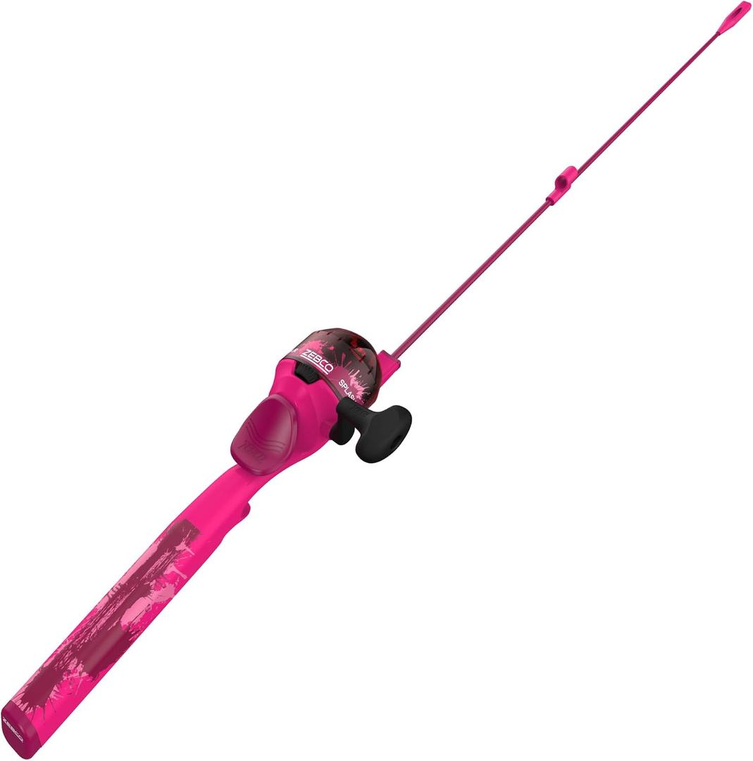 Zebco Youth Floating Spincast Reel and Fishing Rod Combo, Pre-Spooled with 6-Pound Cajun Line, 20
