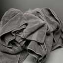 Madison Park Signature Splendor Luxury 100% Cotton Bathroom Towel Set - Soft, Plush 1000 GSM Heavyweight Hotel Quality, Zero Twist, Highly Absorbent, Quick Dry, Multi Sizes, Charcoal 6 Piece