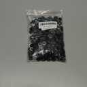 HNYYZL Plastic Hinged Screw Covers - 150 PCS Black, Flip Tops for Screw Heads, Snap Washer Caps (M)