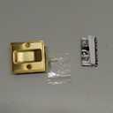 HOMOTEK Privacy Pocket Door Pull Without Switch Plate - Replace Old Or Damaged Passage Sliding Hardware No Lock Quickly and Easily, 2-3/4x2-1/2, for 1-3/8 Thickness Door, Brushed Brass