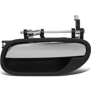 DNA MOTORING OEM-DHO-00197 Rear Driver Side Door Pull Handle Compatible with 00-03 Volvo S40 / V40, Chrome