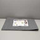 Drymate Dog Crate Mat Liner, Absorbs Urine, Waterproof, Non-Slip, Washable Puppy Pee Pad for Kennel Training - Use Under Pet Cage to Protect Floors, Thin Cut to Fit Design (USA Made) (Large, Grey)(29"x48")