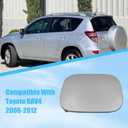 GXARTS 1 Pc Silver Fuel Door Gas Filler Lid Cover Cap 77350-42070 Compatible with Toyota RAV4 2006 2007 2008 2009 2010 2011 2012