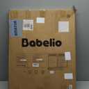 Babelio Baby Gate for Doorways and Stairs, 26-31" Pet Gate with Wide Walk Thru Door and Lock Indicator, No Drill Pressure Mounted Safety Gate with Double Lock and Self-Closing, Black