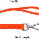 Waterproof Dog Training Leash 50FT 30FT 15FT 10FT 5FT Heavy Duty Recall Long Lead for Large Medium Small Dogs (30FT, Orange)