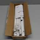 ENJOYBASICS Shower Curtain Rod 30 to 76 Inches, 1 Inch Stainless Steel Adjustable Spring Tension Rods No Drill for Bathroom, Closet, Window, Room Divider, Never Rust, Non Slip, White