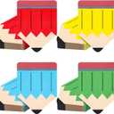 Crtiin 200 Pcs Back to School Paper Napkins Disposable Pencil Luncheon Dinner Napkins Table Decoration for First Day of School Party Supplies