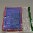 MENZO Case for Fire HD 10 (Only 13th Gen, 2023 Release) Non Waterproof Bracket Design, Layer Duty Shockproof Rugged Case with Kickstand, Red+Dark Blue