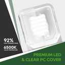 RVGUARD RV LED Ceiling Double Dome Light, 12V LED Lights, Interior Light with Adjustable Brightness & Memory Function, 6500K Cold White, for RV, Trailer, & Camper Van, 5 Pack