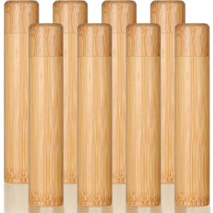 Bamboo Scattering Urn Set, 8 PCS Small Bamboo Scattering Urns for Human Ashes, Cremation Ashes Tube Urns for Dog Cat Pet Ashes, Scattering Your Loved Ones Ashes in Your Favorite Place
