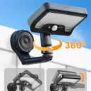 LUHLEE Magnetic Solar Lights Outdoor, 600LM Motion Sensor Solar Wall Lights Outdoor with 270° Wide Angle, IP65 Waterproof Magnetic Solar Security Light for Wall Patio Backyard Fence Garage Deck (1)