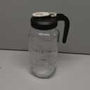 AOZITA 64 oz Glass Pitcher with Lid - 2 Quart Mason Jar Pitcher with Filter Lid, Wide Mouth Jar Leak-proof Water Jug, Heavy Duty Glass Container for Water, Juice, Milk, Tea, Iced Coffee, and Drinks