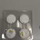 4 Pack Bluetooth Tracker, Works with Apple Find My (iOS Only, Not for Android), Smart Item Finder with Loud Sound, Key Finder Air Tracker Tags, Tracker Tag Locator for Keys, Luggage, Satchel (White)