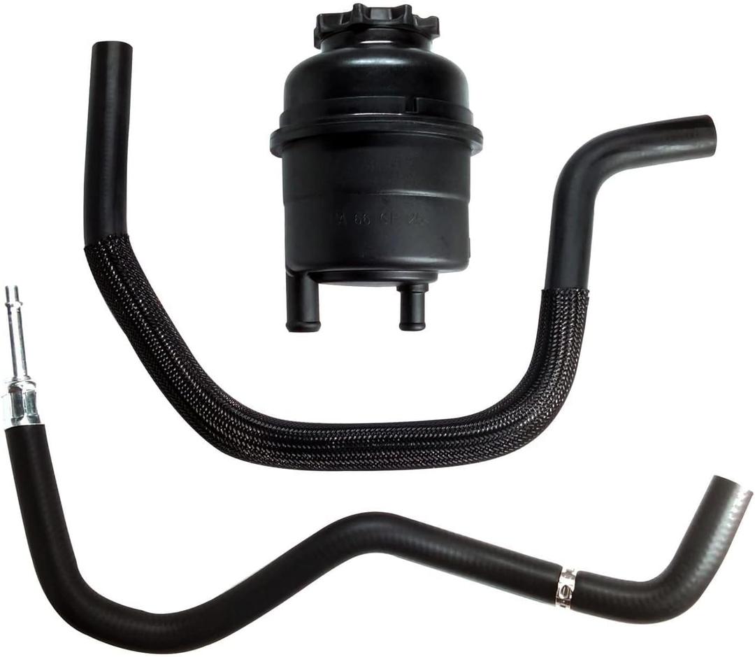 Power Steering Fluid Reservoir and Hose Line Kit for BMW E36 E38 E39 E46 525i 528i 530i 323Ci 323i 325Ci 325i 328Ci 328i 330Ci 330i replace 32411097164 32411128332 32411095526 32411094306