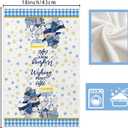 XCHI Hanukkah Snowman Chanukah Menorah Snowflakes Kitchen Towels Dish Towels 18x26 Inch Home Kitchen Decorations Hand Towels Set of 2 Drying Dishcloth