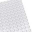 Small Door Bumpers Self-Adhesive Clear Rubber Feet Tiny Bumpons 1/4" Diameter X 1/16" Thick 100 Pack