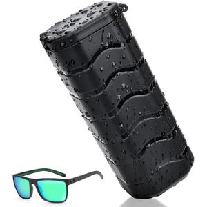 Tactical Hard Shell Sunglasses Case, Military-Grade Crushproof & Water-Resistant Protective Case for Outdoor/Travel - Fits Meta, Ray-Ban, Oakley, Maui Jim & 200+ Premium Sunglasses