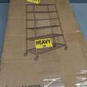 75"H Metal Storage Shelf with Wheels, 6 Tiers, 2280LBS, Black, 75"H X36"W X14"D