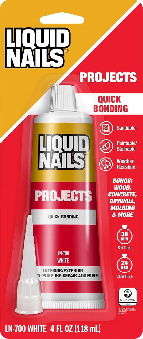 Liquid Nails LN-700 4-Ounce Small Projects and Repairs Adhesive Liquid Nails LN-700 4-Ounce Small Projects and Repairs Adhesive