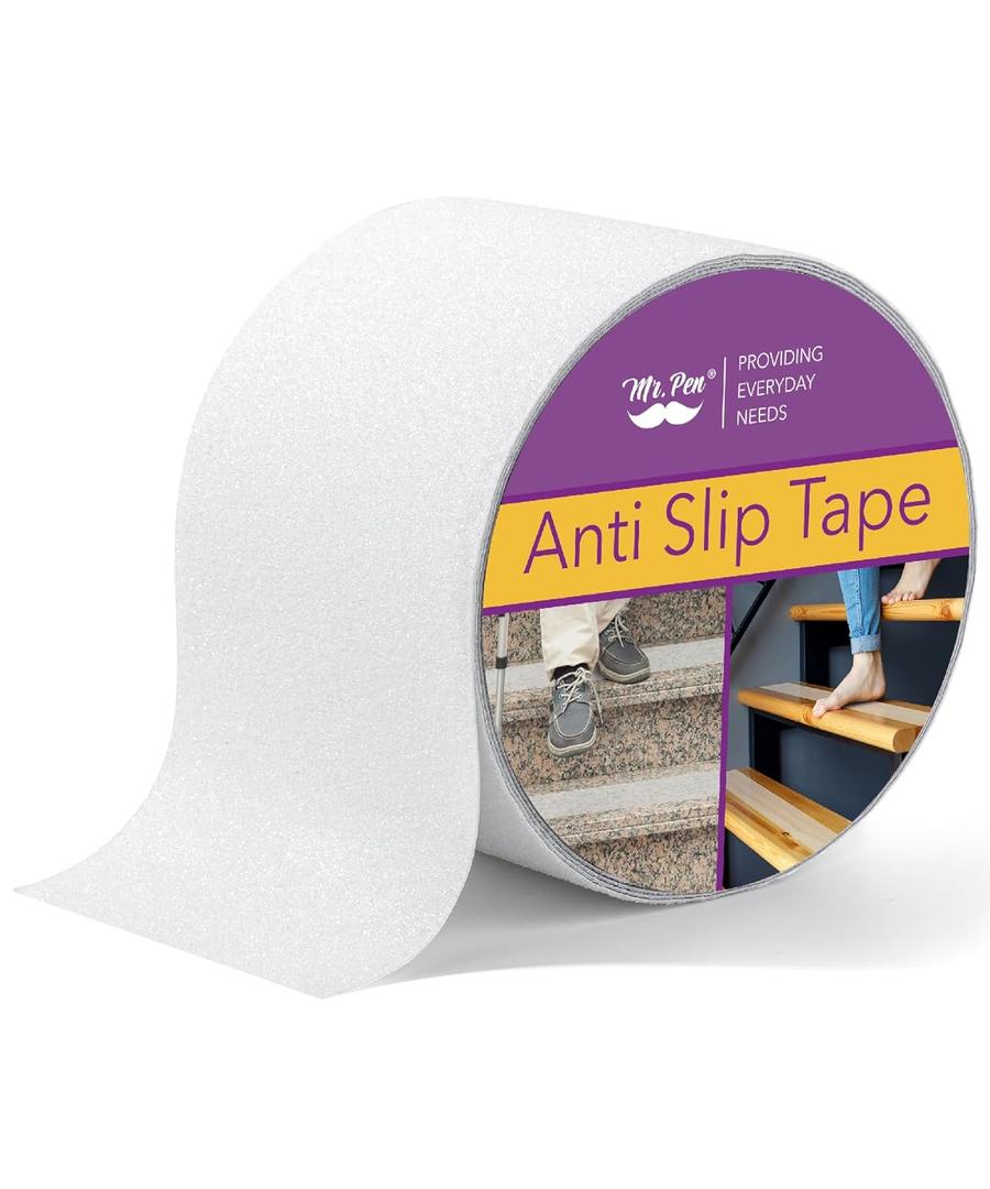 Mr. Pen- Anti Slip Tape, 4 Inch, 30 Feet, Grip Tape, Non Slip Stair Treads, Stair Grips Tape, Friction Tape, Non Skid Tape, Traction Tape, Anti Slip Stair Strips