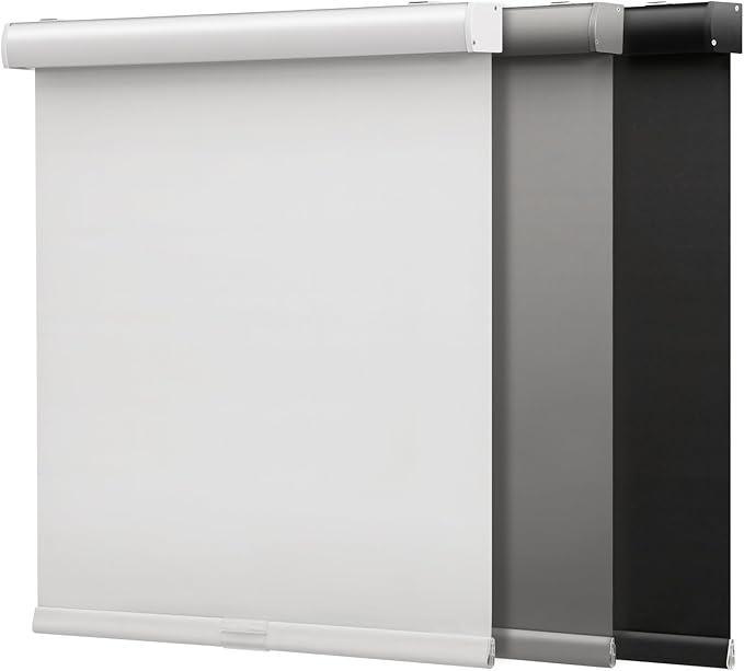 SMONTER Cordless Blackout Roller Shades for Windows- Room Darkening Roller Blinds with Valance, High Shading & UV Protection, 23" W x 72" H, Black