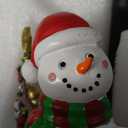 Christmas Snowman Paper Towel Holder, Cute Snowman Christmas Tree Decorations for Kitchen Bathroom & Home, Farmhouse Winter Decor, Resin Stainless Steel Paper Towel Stand, Holiday Xmas Gift Idea