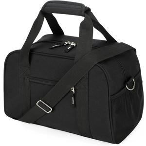 SeaRock 14 inch Small Gym Bag, Mini Duffel Bag for Women & Men, Carry On Lightweight for Travel Sport - Black