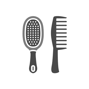 Comb And Round Brush