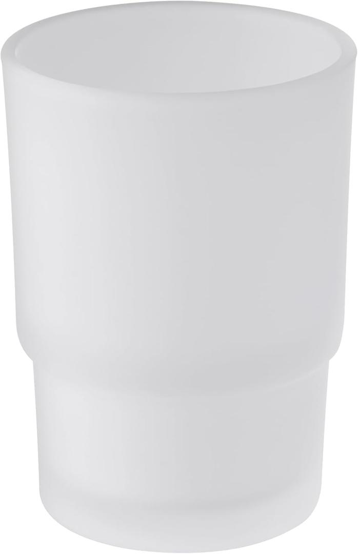 Tumbler Glass, Frosted Bathroom Rinsing Cup, Replacement Tumbler for Aomasi Toothbrush Holder