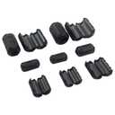 20Pcs Clip-on Ferrite Ring Core Ferrite Bead RFI EMI Noise Suppressor Cable Clip for 3mm/ 5mm/ 7mm/ 9mm/ 13mm Diameter Cable, Black