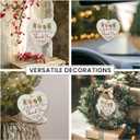 3 x Thank You Heart Shaped Ornaments 2026 - Retirement Gifts for Men Women Friends, Coworkers, Ceramic Ornament for Christmas Decorations, Boss Gifts, Thoughtful Gift for Teacher Appreciation