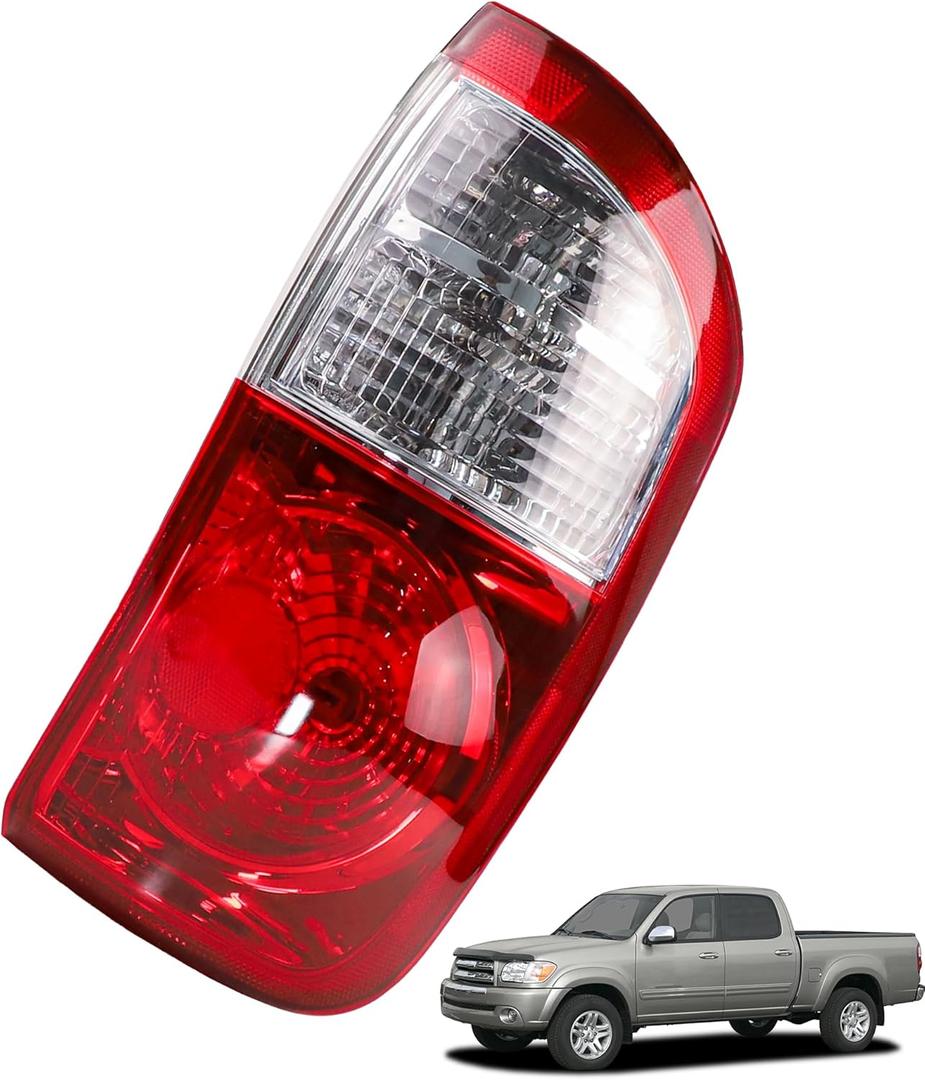 Right Passenger Side Tail Light Compatible with 2004-2006 Toyota Tundra Crew Cab & Double Cab Pickup w/Standard Bed Replaces TO2801153 815500C040, Rear Taillight Brake Lamp Assembly