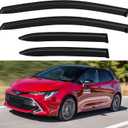 Window Visors Rain Guards for 2019-2026 Toyota Corolla Hatchback, Out-Channel Window Vent Wind Deflectors Visors Shades for 19 20 21 22 23 24 25 26 Corolla Hatchback