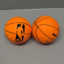 Franklin Sports NBA 5 Foam Basketball - (2) Mini Soft Foam Youth Basketballs - Indoor + Outdoor Toy Basketballs for Kids - Perfect Mini Hoop Ball - 2 Pack - Orange