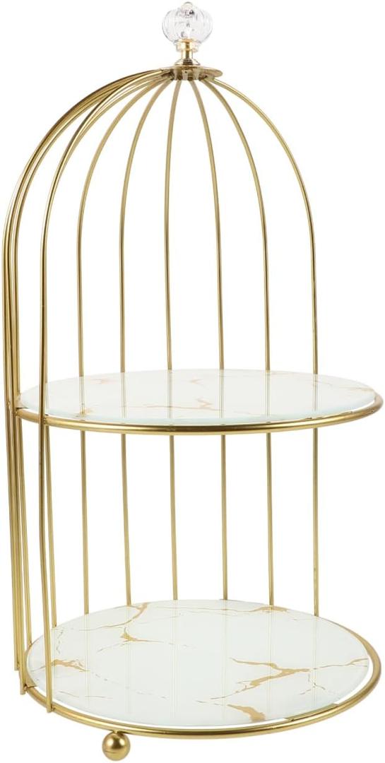 Bird Cage Cake Stand 13.77In Iron Dessert Display Stand for Wedding Party Birthday Baby Shower Afternoon Tea Celebrations