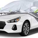 Kaugung Hatchback Car Cover Custom Fit Hyundai Elantra GT 2011-2025, Full Exterior Cover Waterproof All Weather for Automobiles.(Ships from US Warehouse, Arrive Within 3-7 Days) (silver)