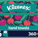 Kleenex Disposable Paper Hand Towels, 6 Boxes, 60 Tissues per Box (360 Total Tissues), Packaging May Vary (White)