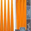 Hyoola Tall Taper Candles - 10 Inch Orange Unscented Dripless Taper Candles - 8 Hour Burn Time - 12 Pack