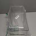 2 Pack Tall Skinny Can Organizer for Refrigerator, Stackable Large Soda Cans of 16oz & 17oz Beverage Energy Drink Container Holder Dispenser with Lid for Fridge, Clear Storage Plastic Bins