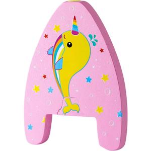 HeySplash Swim Kickboard for Kids, Swimming Kickboard Cute Pattern Swim Training Aid for Children, Pool Exercise Equipments for Beginning Swimmers Safety Swim Board Auxiliary (N-Pink Yellow Whale)