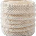 HYUET Winter Neck Gaiter Men, Fleece Neck Warmer Windproof Face Scarf Mask Face Cover Neck Cover for Men Women Ski (White)