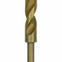 1-Inch Cobalt Drill Bits - Brocas para Metal, Metal Drill Bits for Hardened Steel, M35 High-Speed Steel, 135° Split Point, 6-Inch Length, Reduced Shank, Ideal for Professionals & DIYers