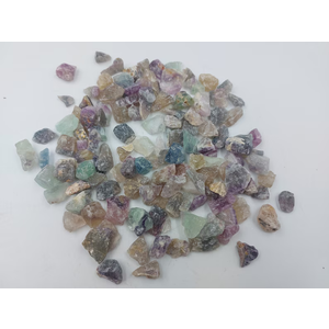 1lb Fluorite Tumbled Stone Chips Crushed Natural Crystal Quartz Pieces