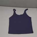 Artfish Women's Scoop Neck Sleeveless Knit Ribbed Fitted Casual Crop Tank Top Size L