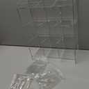 Clear Acrylic Tube Rack with 9 Compartment and 4 Pull Out Trays Large Tube Holder Wall-Mounted and Countertop Lab Organizer Stand for Storage (16 x 12 x 5.5 Inches) (Single-sided)