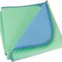 Eurow Esteem Reusable Incontinence Bed Pad, 4-Layer Waterproof, Absorbent, Non-Slip Backing, Washable Underpad for Adults, Kids, Pets, Cribs, Elderly, Nighttime Protection, Bedding, 34"x36"